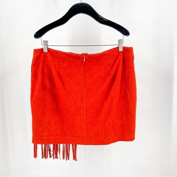 Forever 21 Burnt Orange Fringe Skirt - Picture 5 of 6